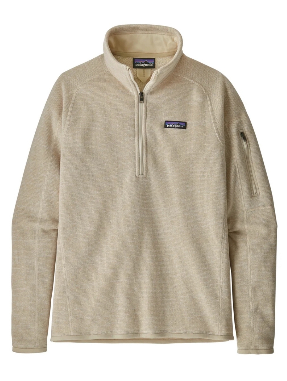 Patagonia Women's Better Sweater 1/4-Zip In Oyster White Size Medium